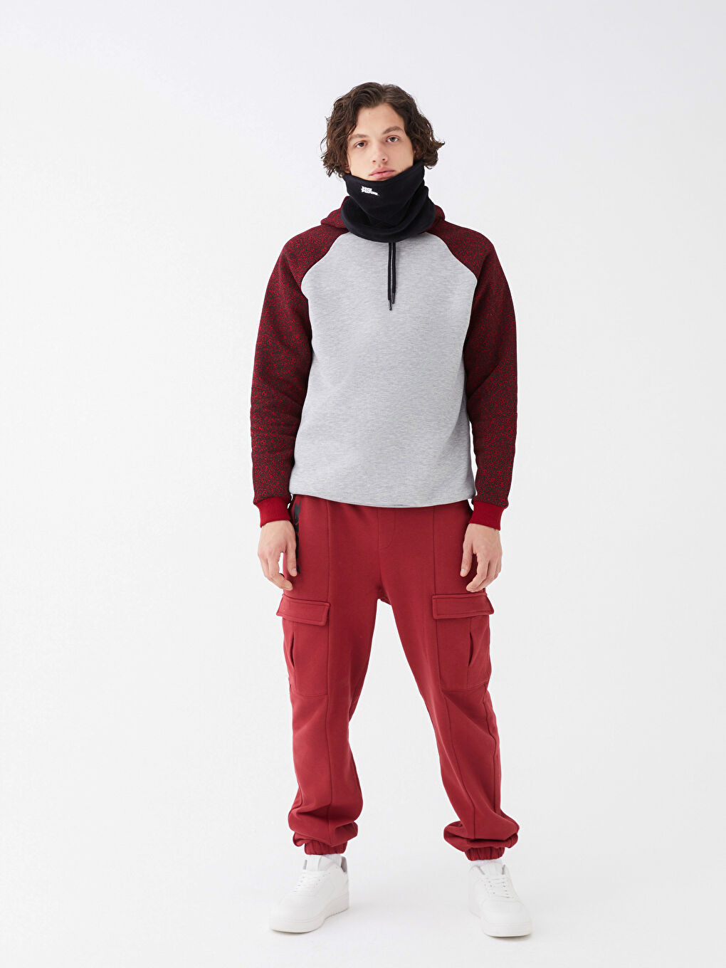 Siyah Baskılı Unisex Polar Boyunluk-2