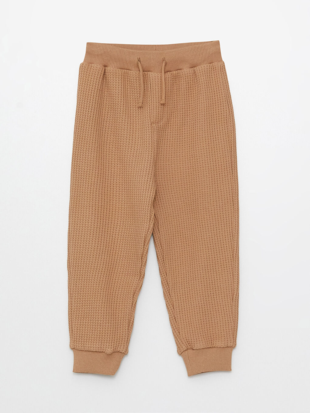 Kahverengi Bisiklet Yaka Uzun Kollu Erkek Bebek Sweatshirt ve Eşofman Alt 2'li Takım-2