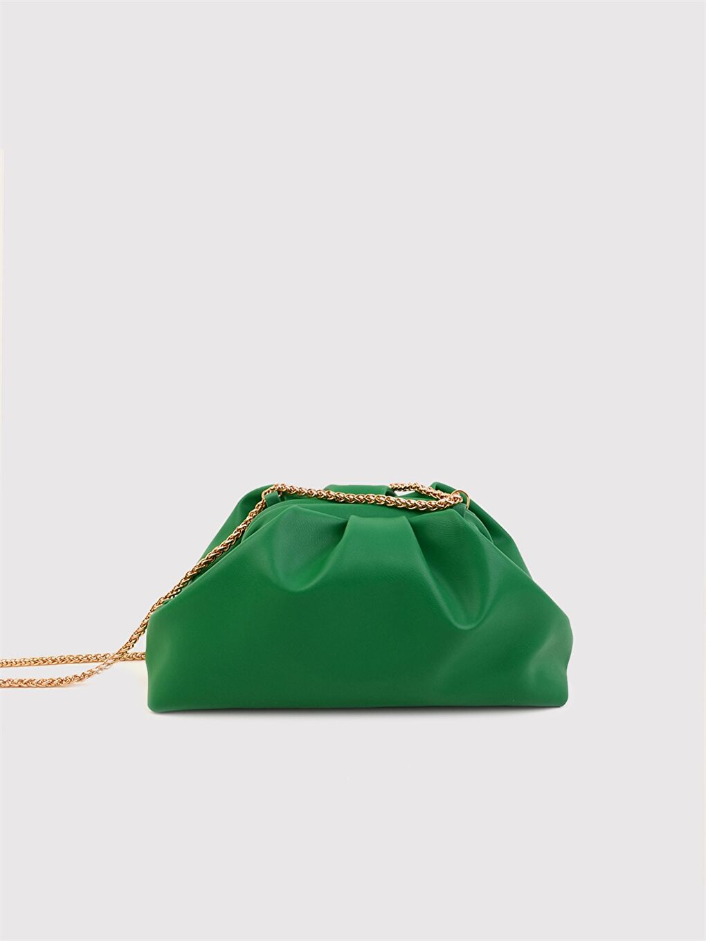 Yeşil Zincir Askılı Kadın Omuz Çantası-4