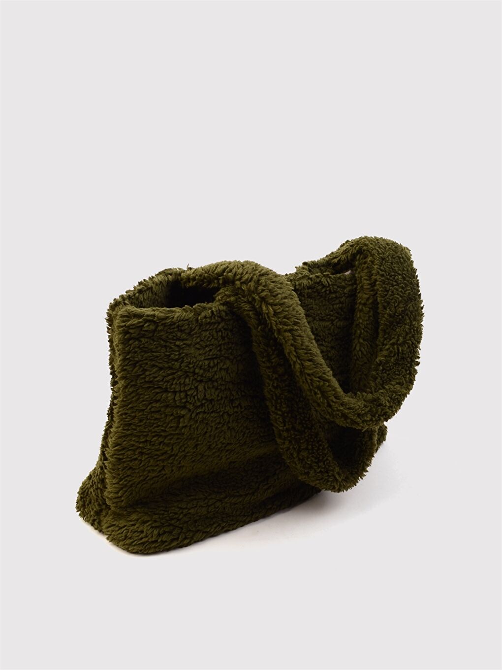 Yeşil Kadın Pelüş Omuz Çantası-2