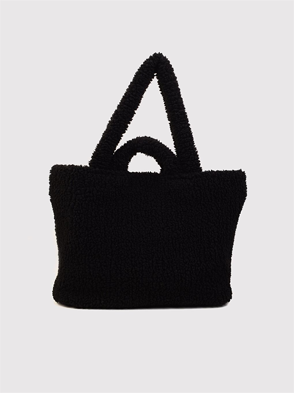 Siyah Kadın Pelüş Omuz Çantası-1