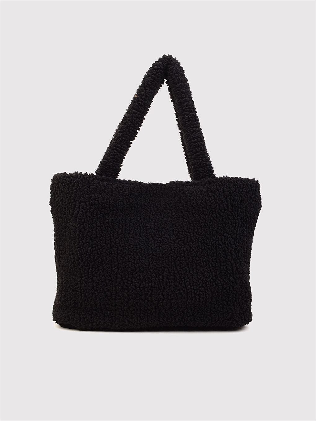 Siyah Kadın Pelüş Omuz Çantası