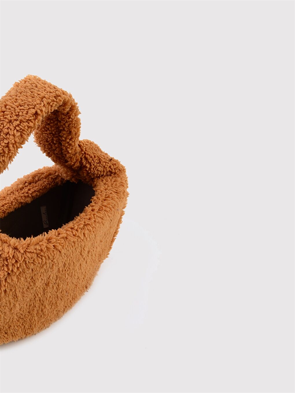 Kahverengi Kadın Pelüş Omuz Çantası-3