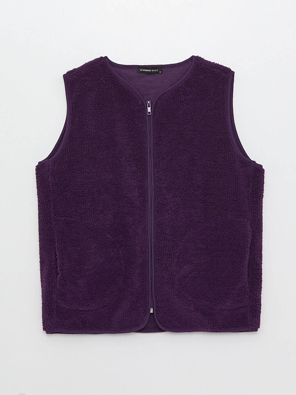 LCWAIKIKI Basic V Neck Plain Plush Female Vest -W2K827Z8-HKZ