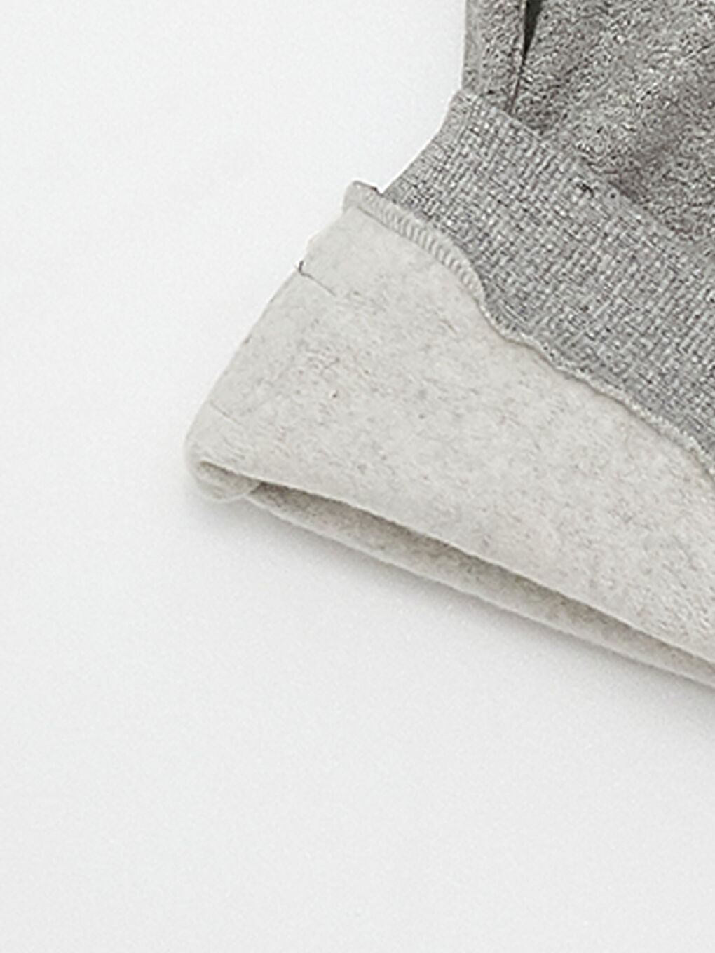 Gri Bisiklet Yaka Uzun Kollu Baskılı Erkek Bebek Sweatshirt ve Eşofman Alt 2'li Takım-3