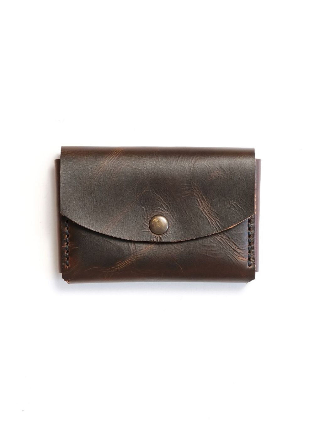 Kahverengi Hakiki Deri Kartlık