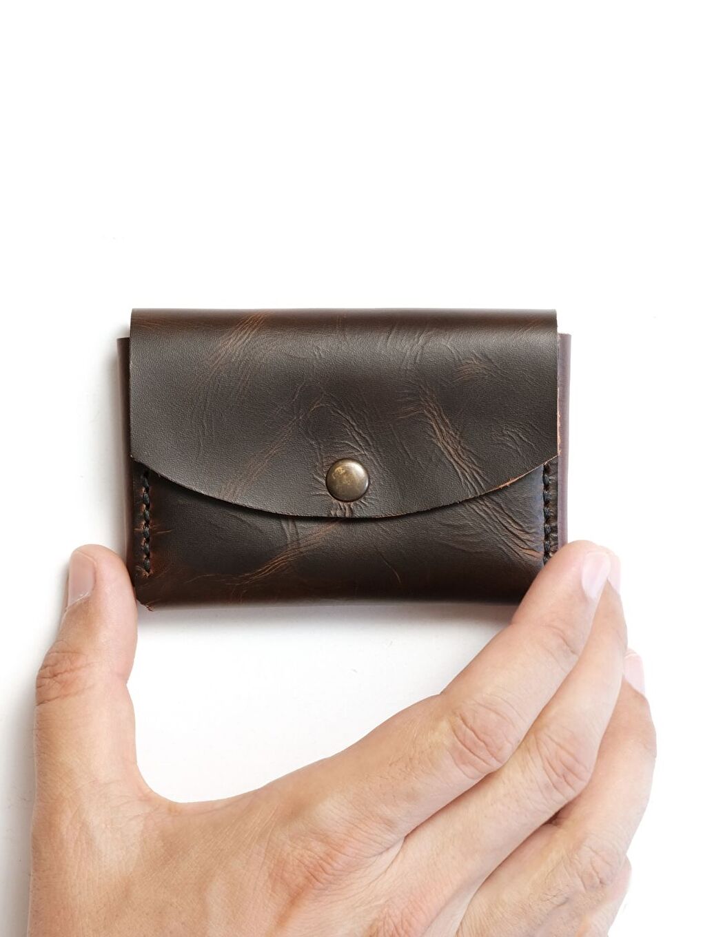 Kahverengi Hakiki Deri Kartlık-1