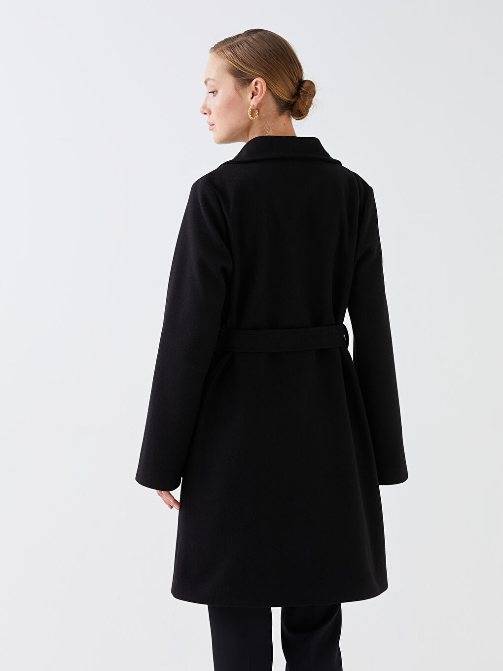 Jacket Collar Women's Cachet Overcoat-4