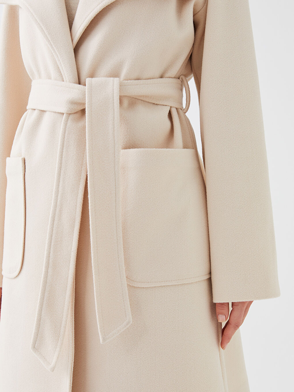 بالطو ياقة الجاكيت للسيدات كاشيه-3