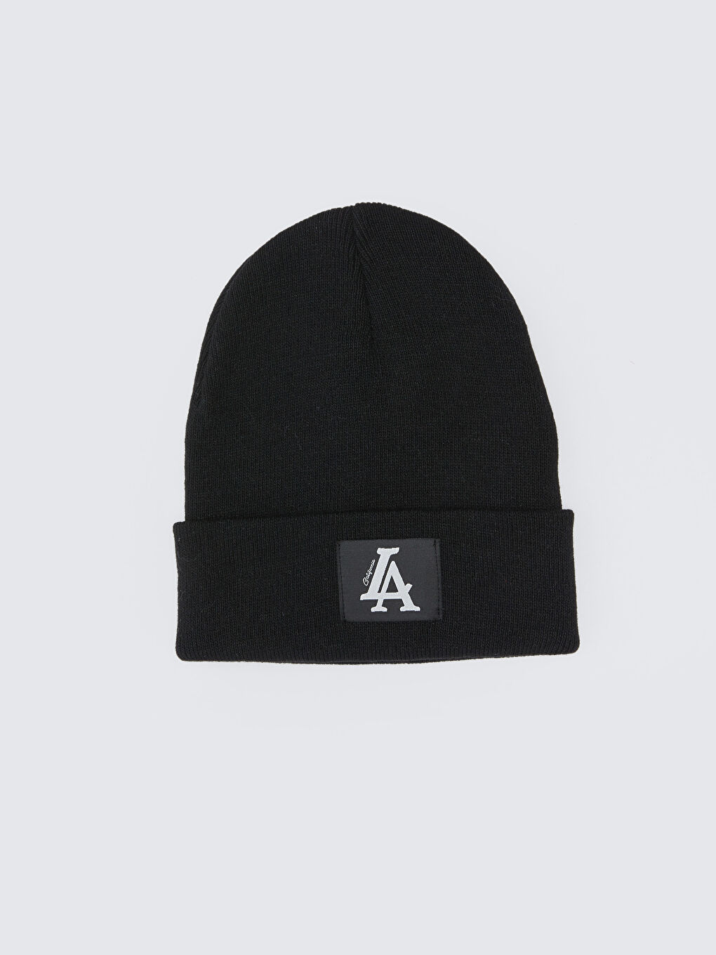 Siyah Etiket Detaylı Kadın Triko Bere-3