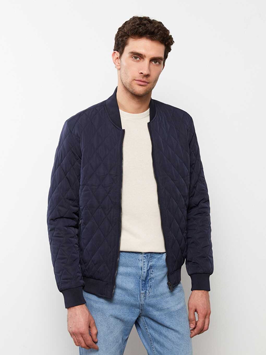 Standard Fit College Neck Men's Puffer-1