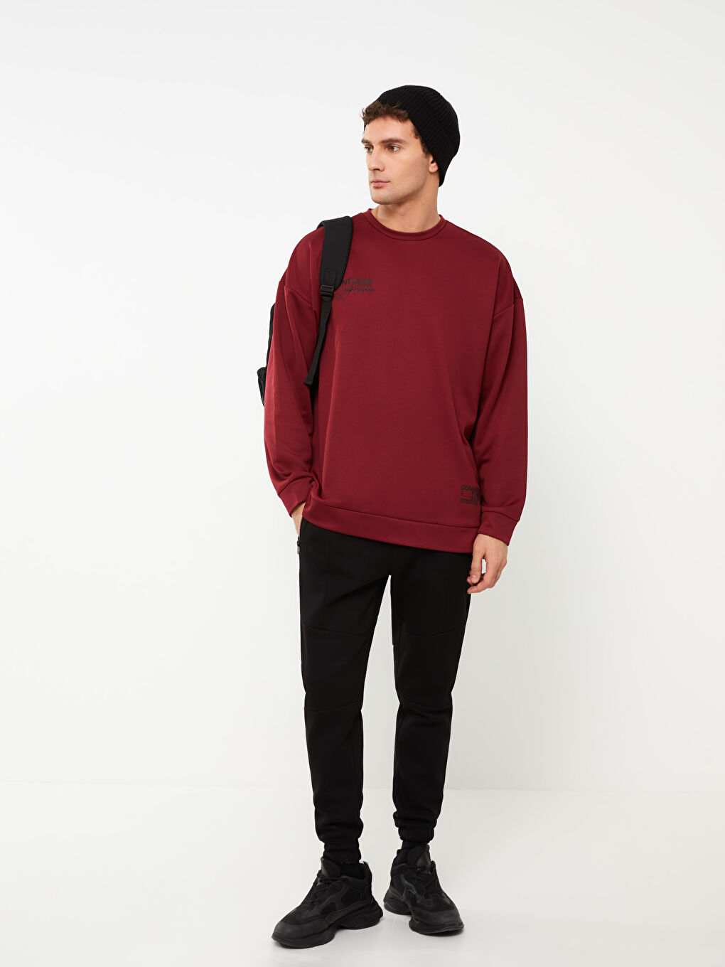 Siyah Slim Fit Erkek Jogger Eşofman Altı