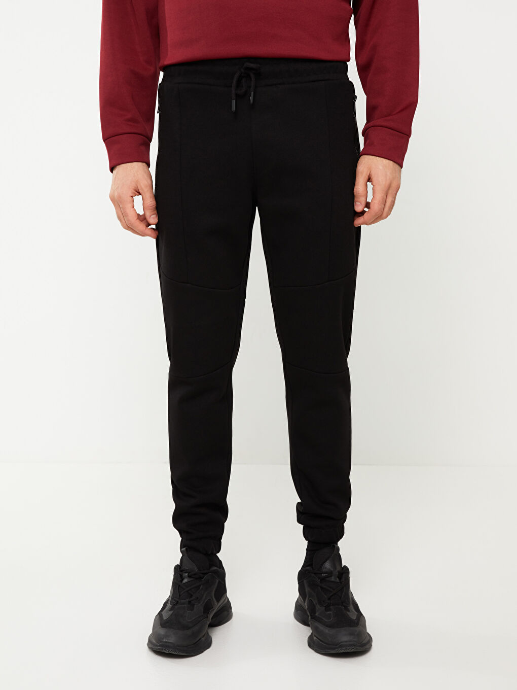 Siyah Slim Fit Erkek Jogger Eşofman Altı-2