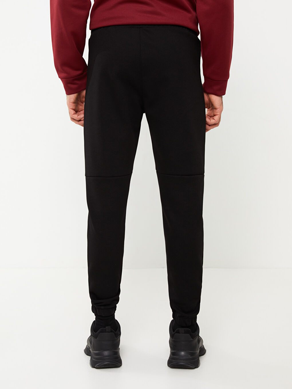 Siyah Slim Fit Erkek Jogger Eşofman Altı-3