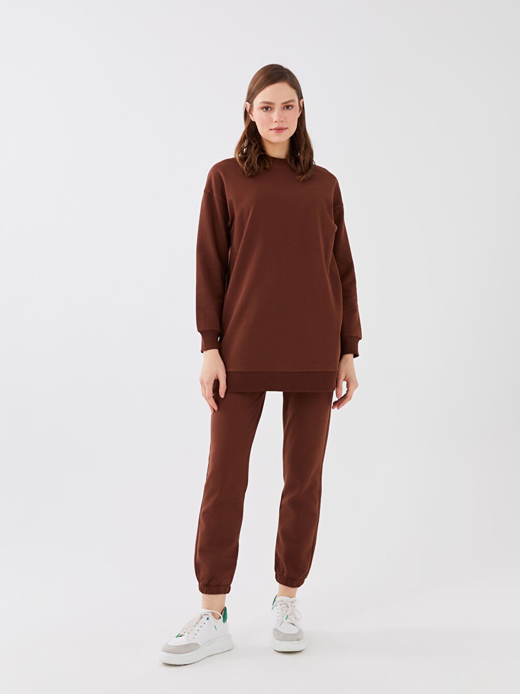 Pantaloni de trening jogger simpli cu talie elastică pentru femei