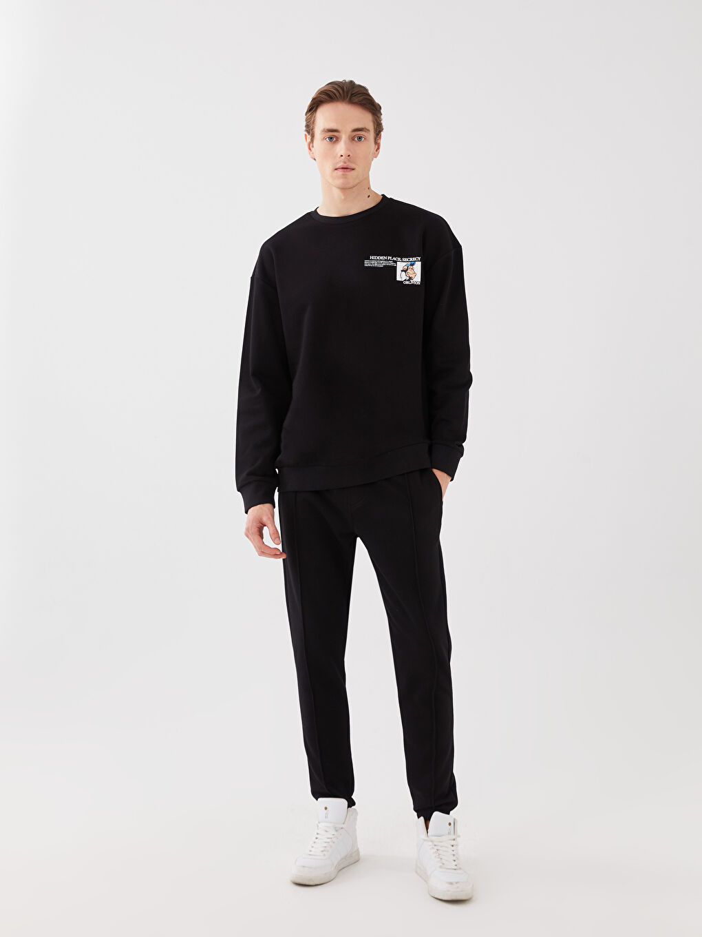 Siyah Slim Fit Erkek Jogger Eşofman Altı