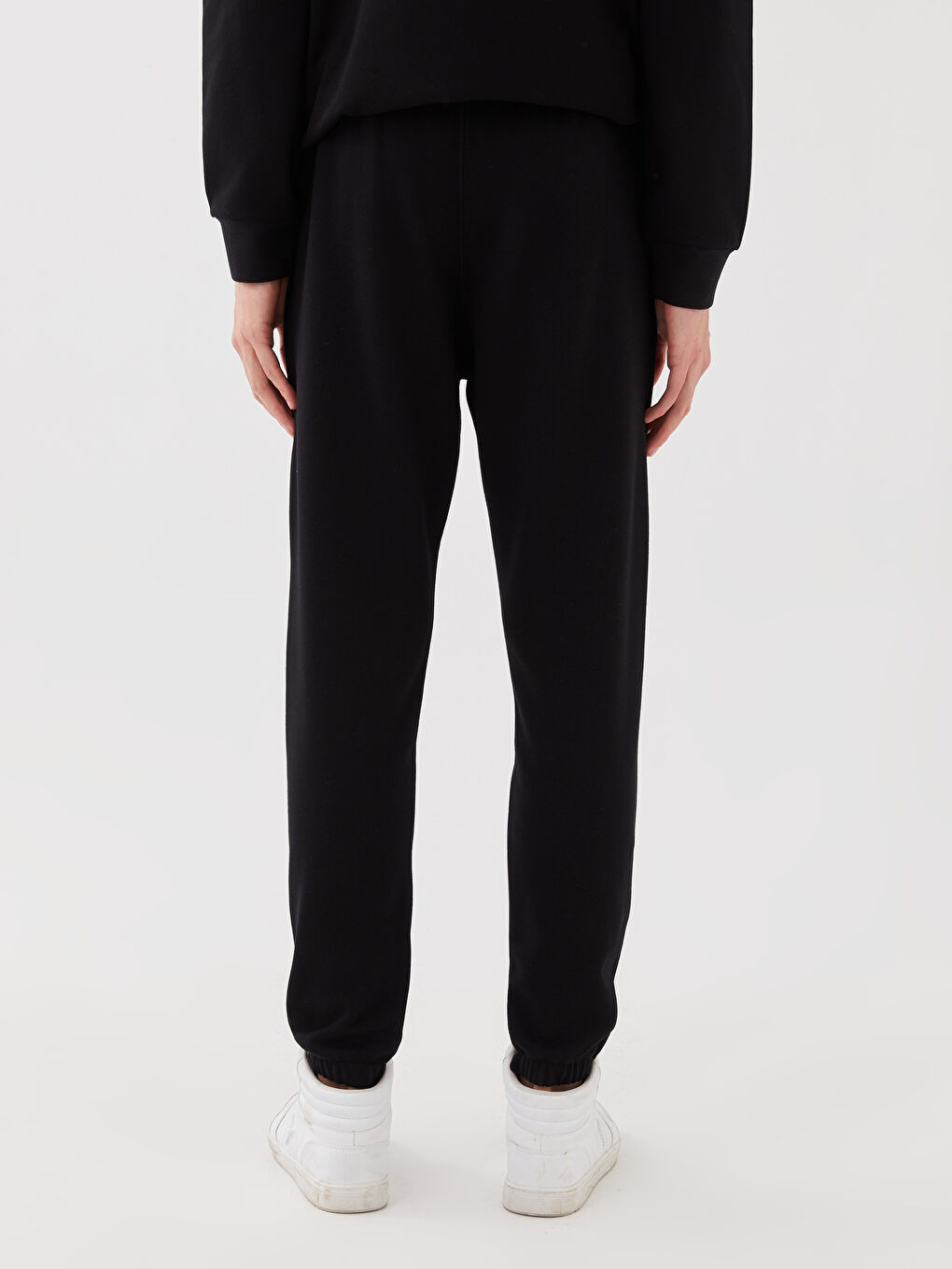 Siyah Slim Fit Erkek Jogger Eşofman Altı-3