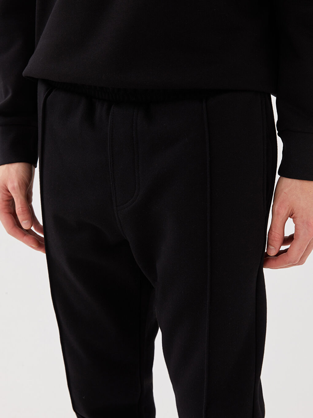 Siyah Slim Fit Erkek Jogger Eşofman Altı-4