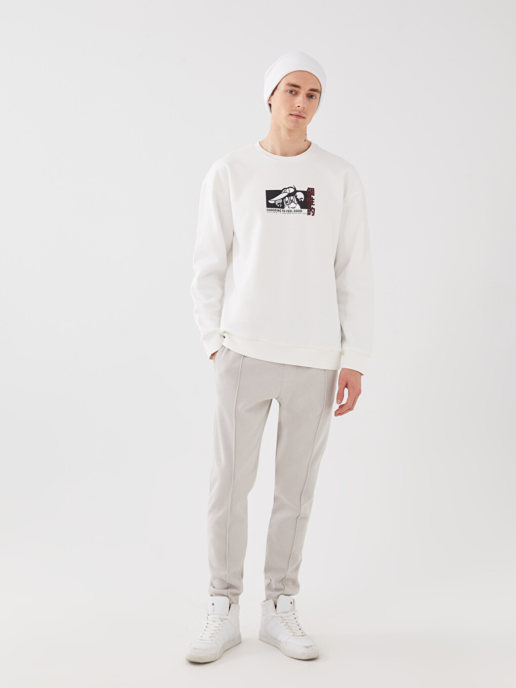 Gri Slim Fit Erkek Jogger Eşofman Altı