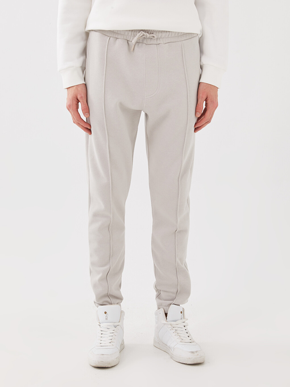 Gri Slim Fit Erkek Jogger Eşofman Altı-2