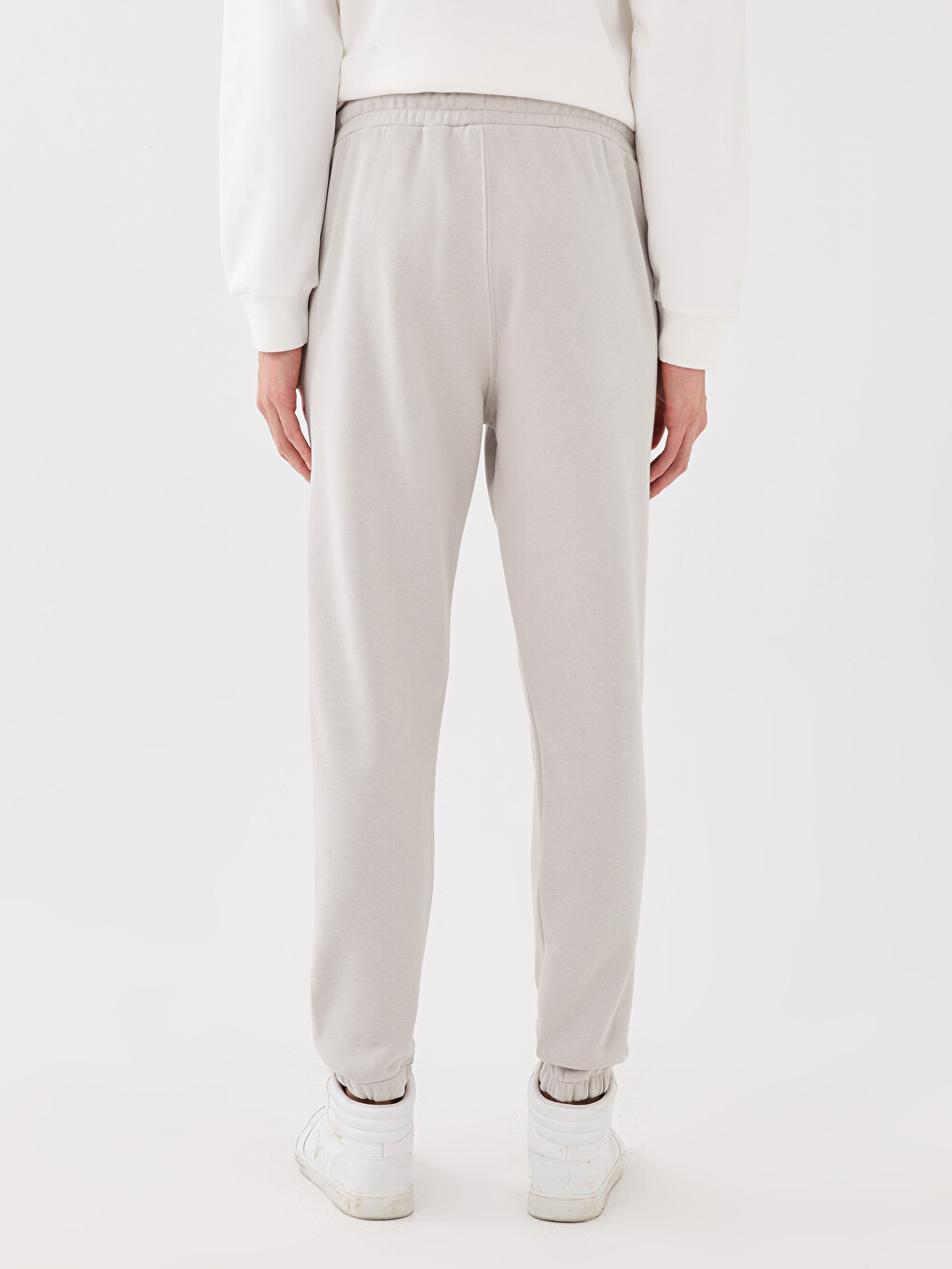 Gri Slim Fit Erkek Jogger Eşofman Altı-3