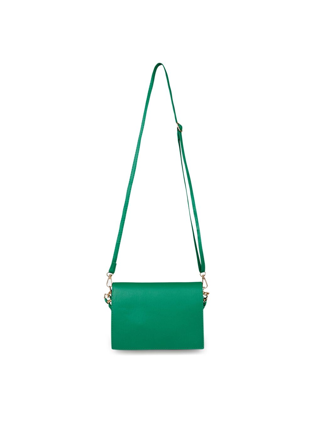 Yeşil Deri Görünümlü Kadın Omuz Çantası-3