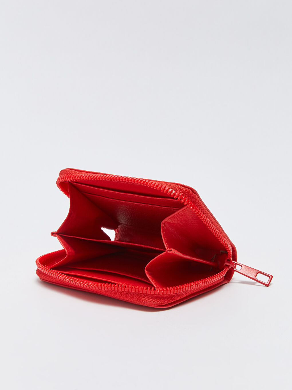 Kırmızı Kadın Düz Cüzdan-2