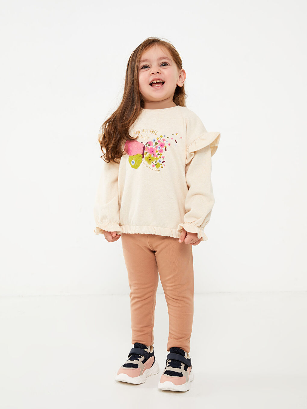 Elastic Waist Baby Girls' Leggings-1