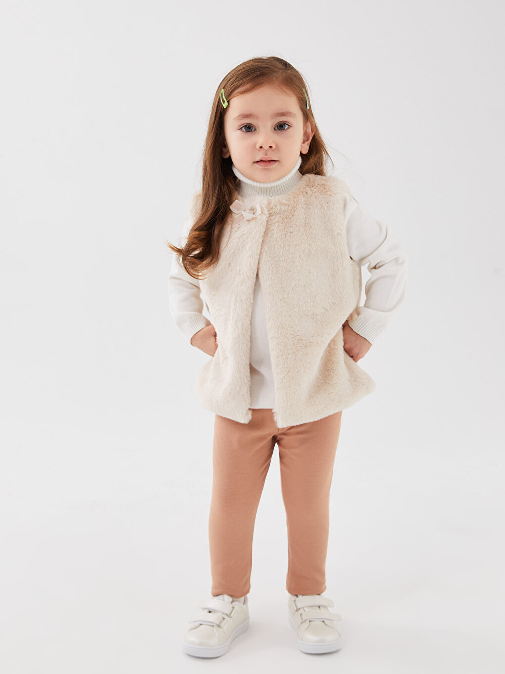Elastic Waist Baby Girls' Leggings-2