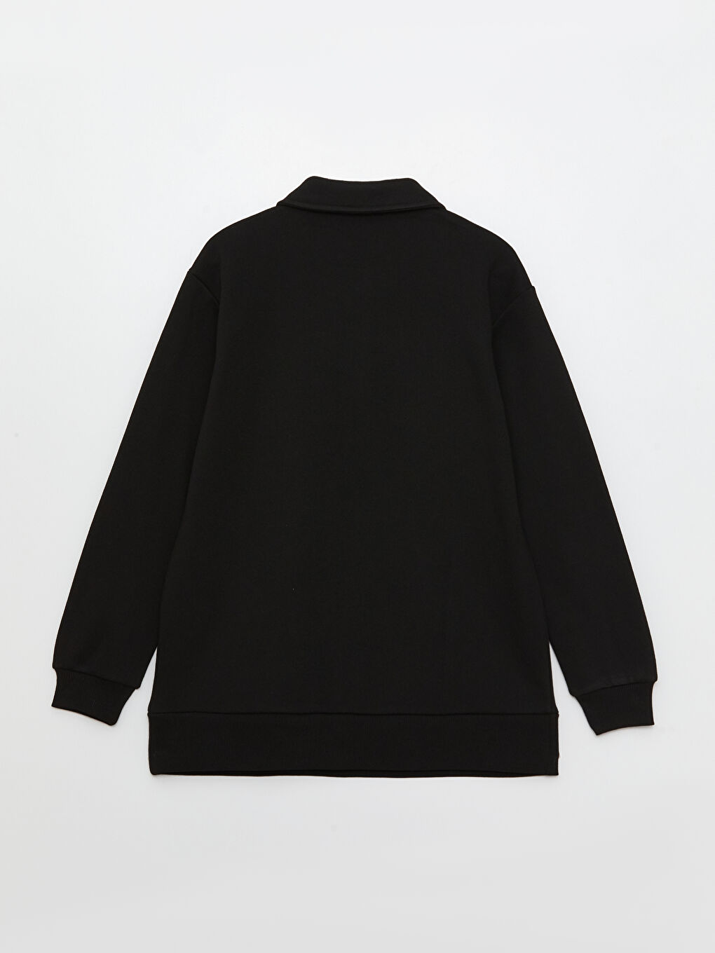 LCW Modest Polo Yaka Baskılı Kadın Kalın Sweatshirt -W2KC29Z8-RQN
