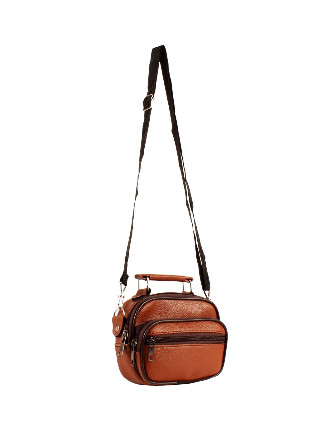 Kahverengi Deri Görünümlü Erkek El Çantası 3'lü-6