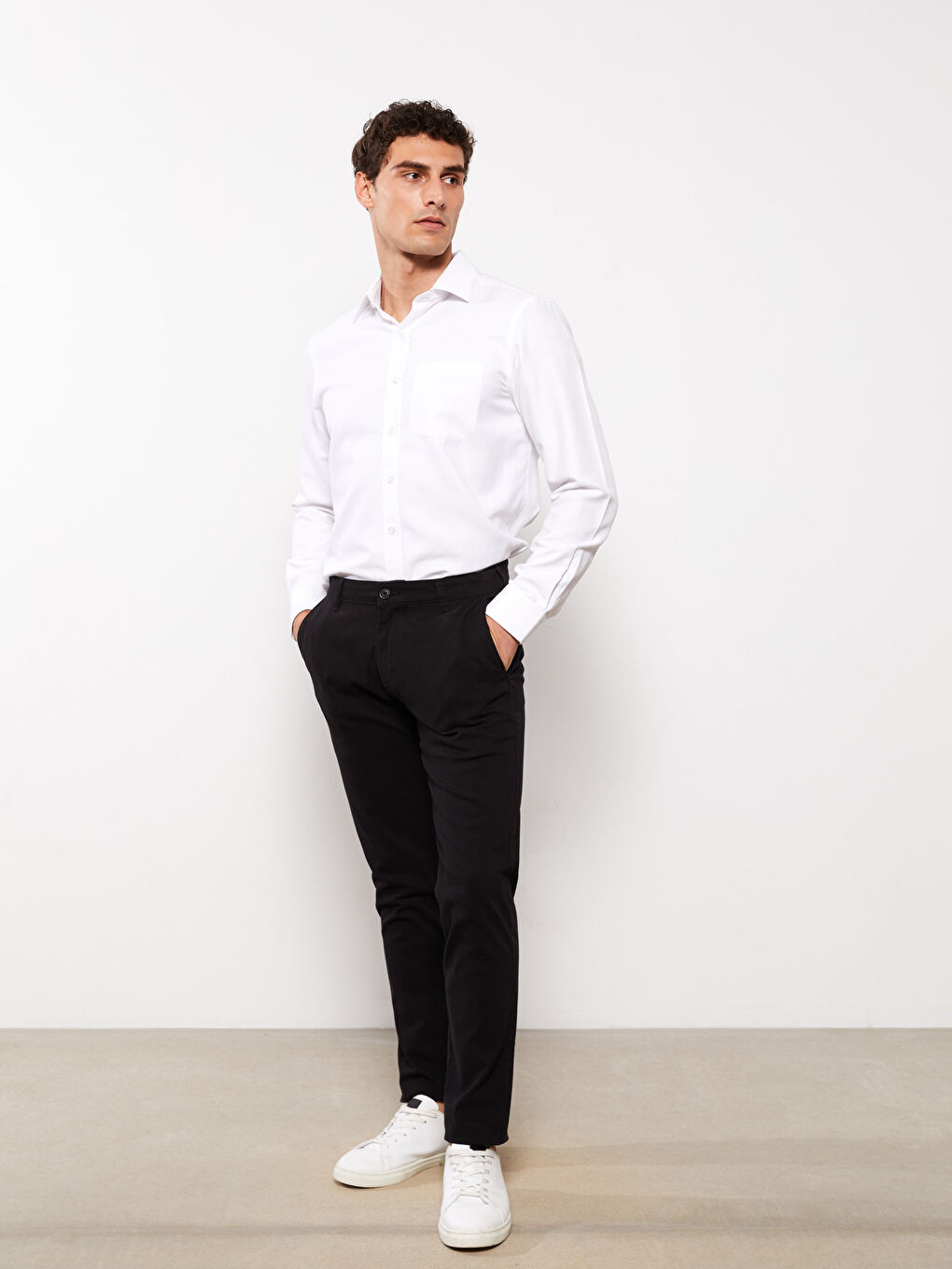 LCWAIKIKI Classic Extra Slim Fit Twill Men's Chino Trousers -W31328Z8-CVL