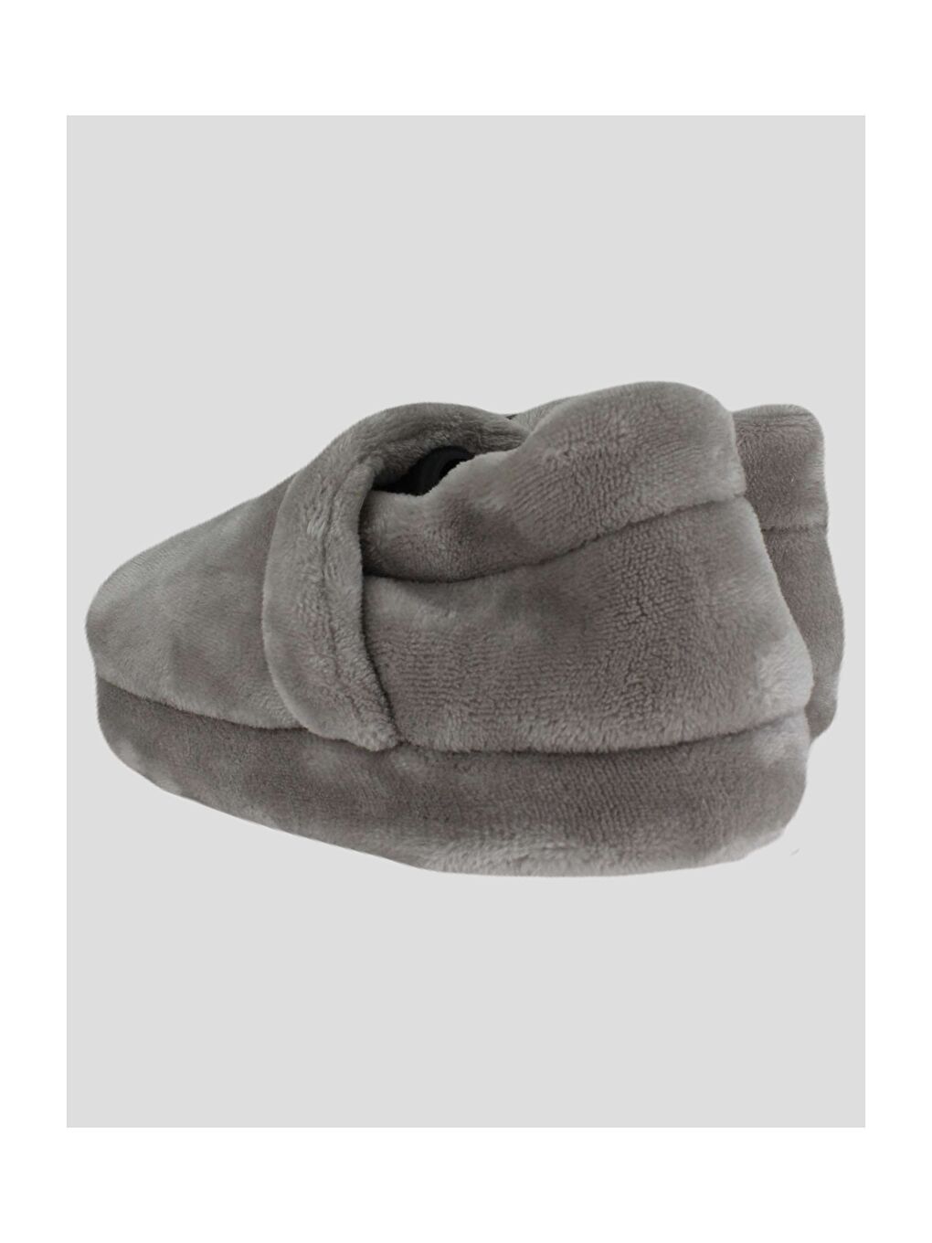 Gri Yazı Baskılı Kadın Ev Ayakkabısı-3