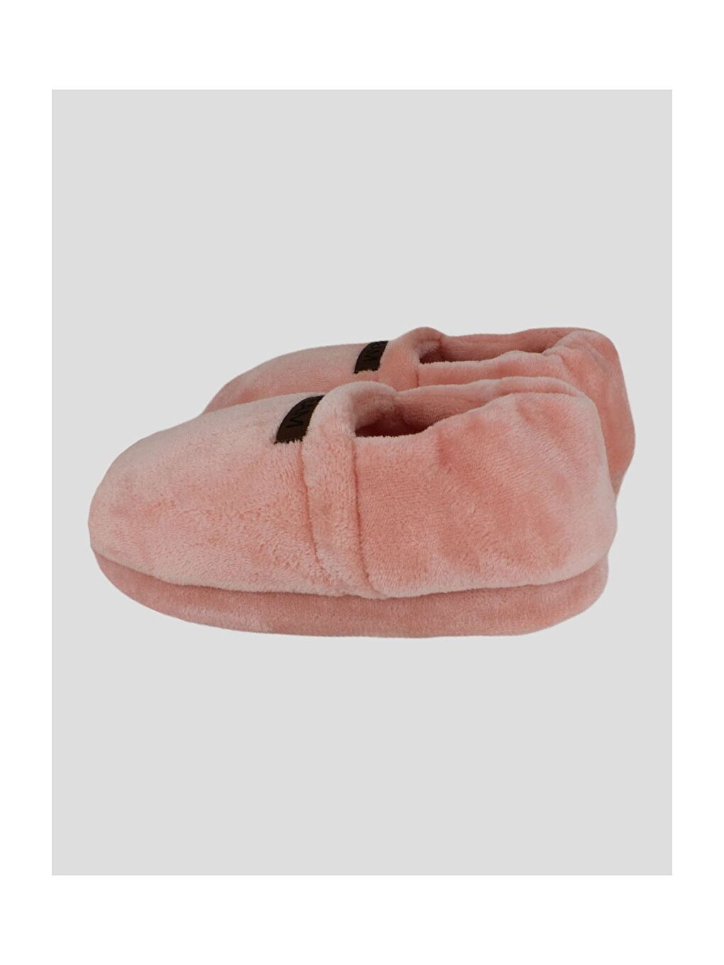 Pembe Yazı Baskılı Kadın Ev Ayakkabısı-2