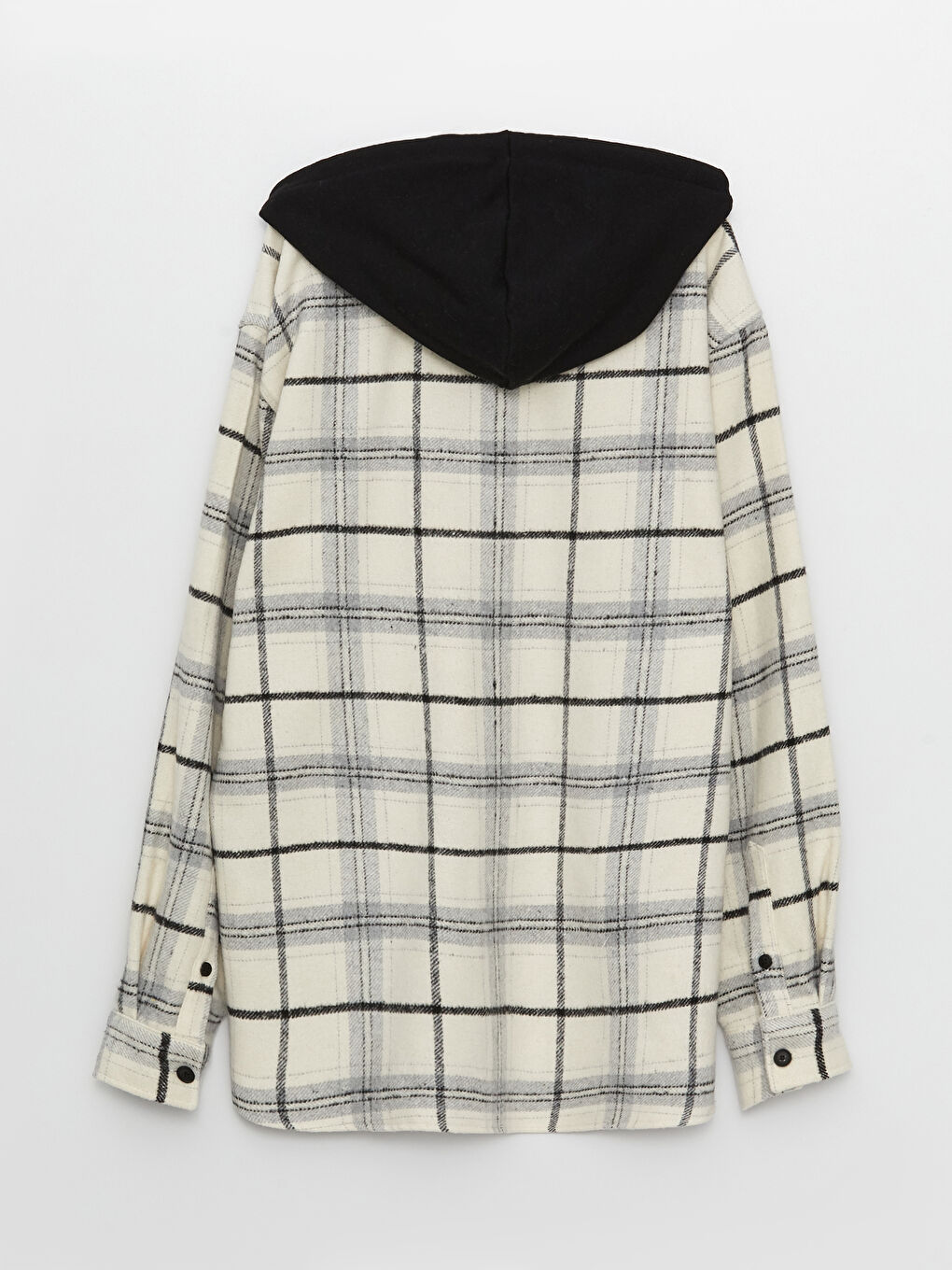 Siyah Regular Fit Uzun Kollu Ekose Erkek Oduncu Gömlek-6