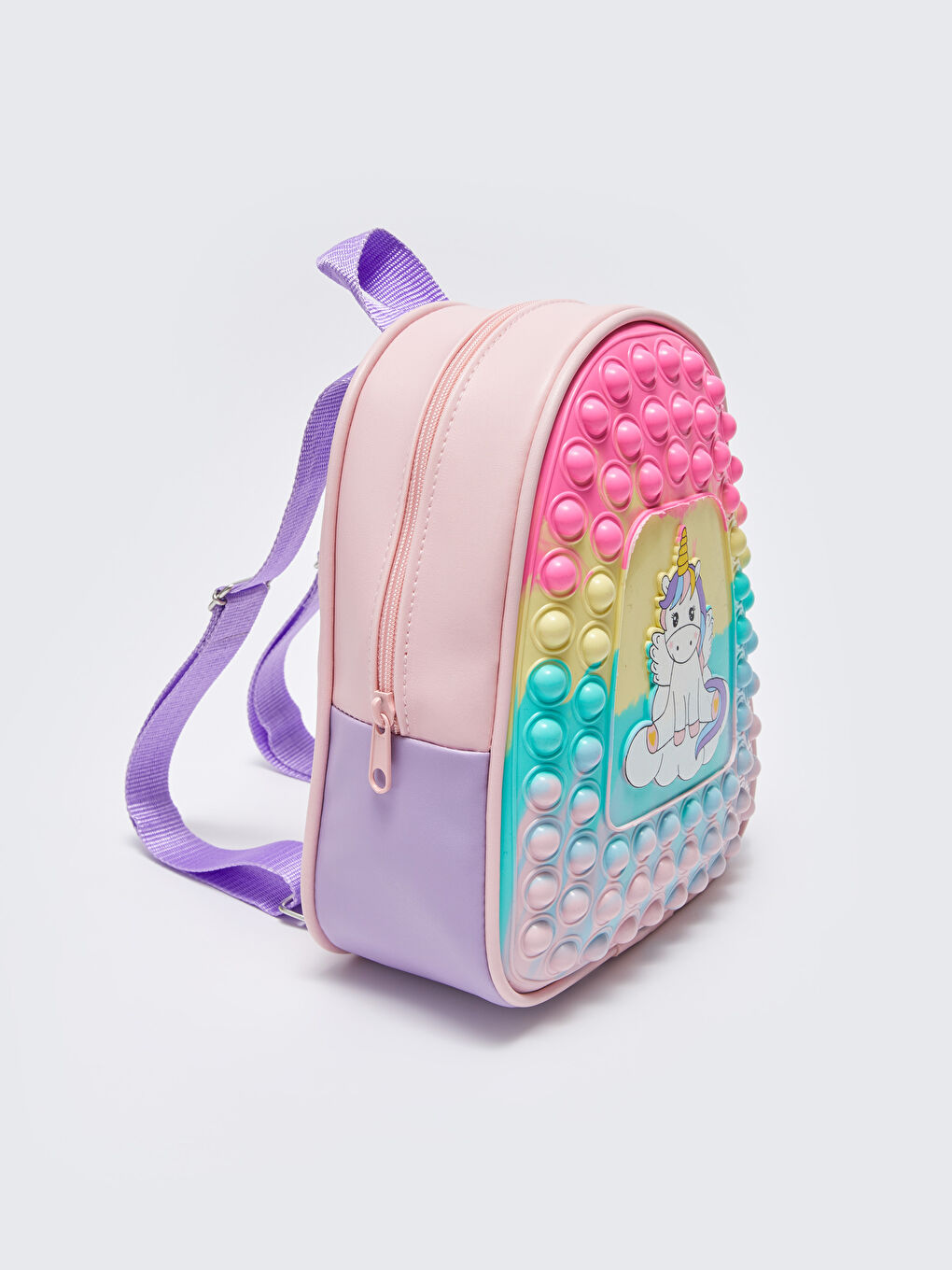 Karışık Baskılı Kız Çocuk Pop It Sırt Çantası-1
