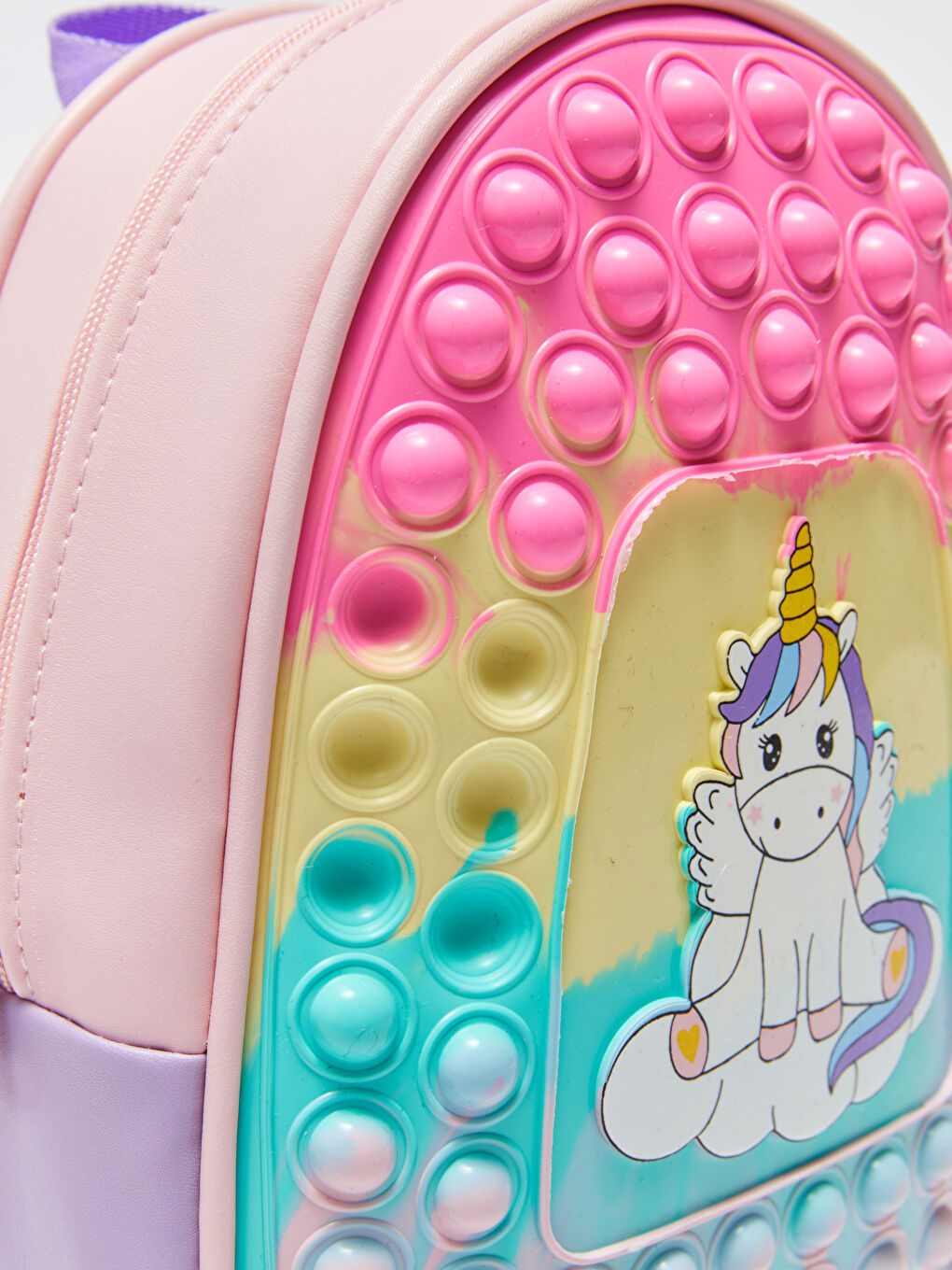 Karışık Baskılı Kız Çocuk Pop It Sırt Çantası-3