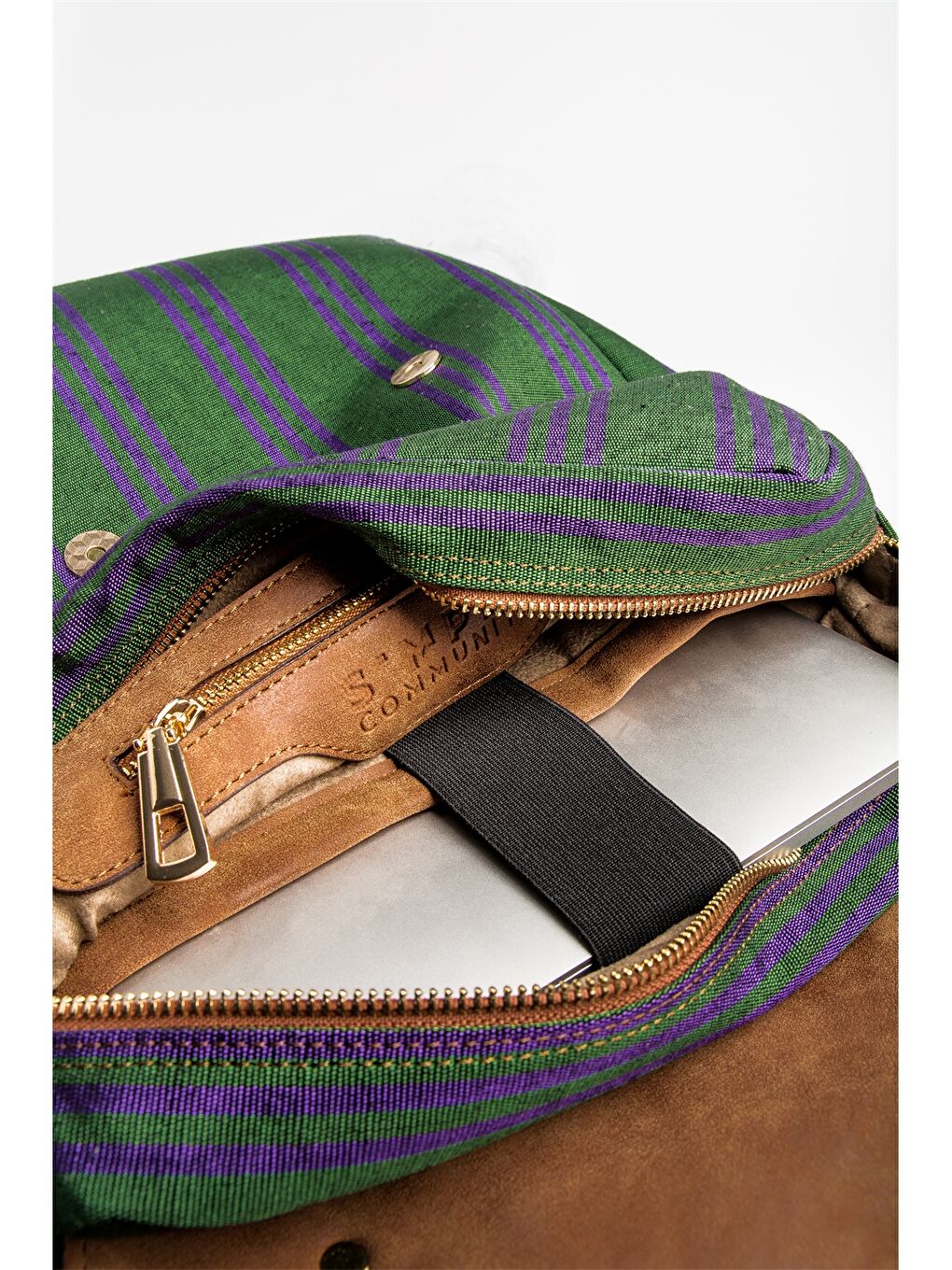 Yeşil Desenli Kadın Sırt Çantası-2