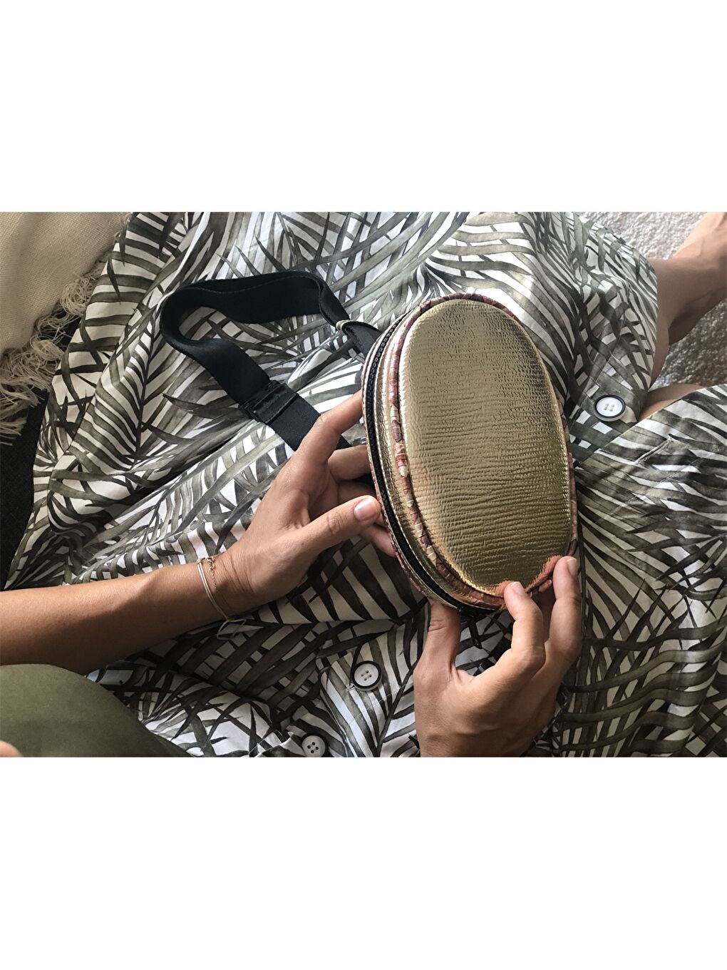 Sarı Kadın Bel Çantası-2