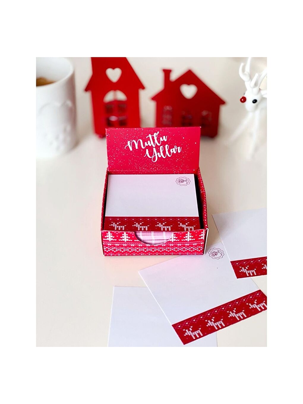 Yılbaşı Temalı Küp Notluk