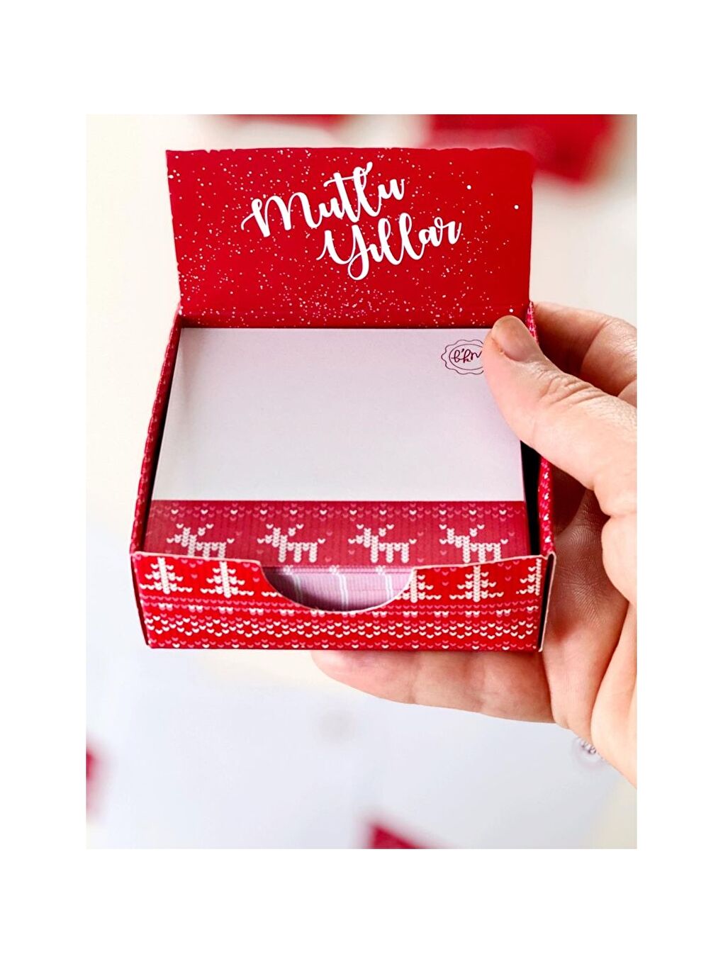 Yılbaşı Temalı Küp Notluk-1