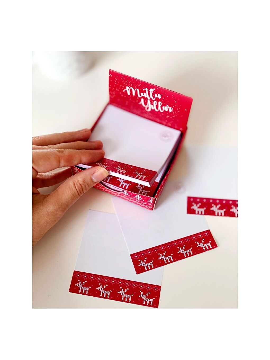 Yılbaşı Temalı Küp Notluk-2