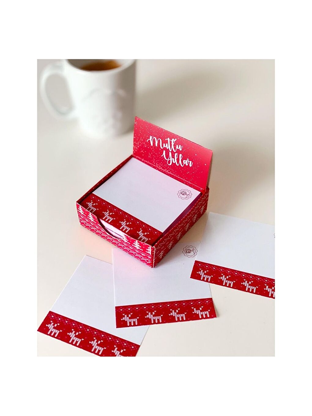 Yılbaşı Temalı Küp Notluk-3