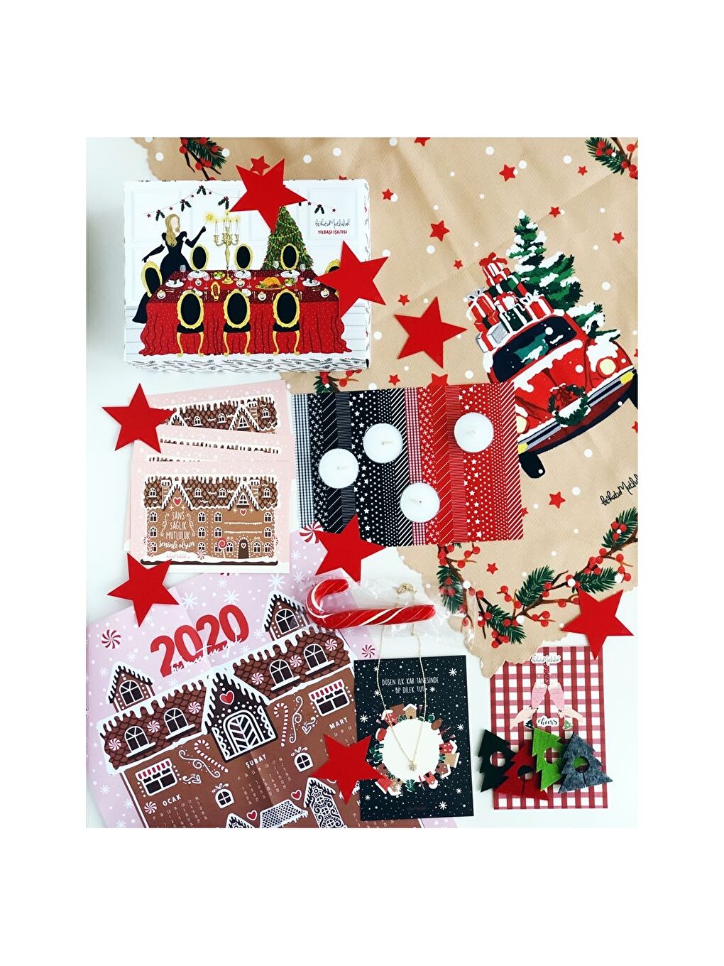 Karışık Yılbaşı Temalı Hediye Seti