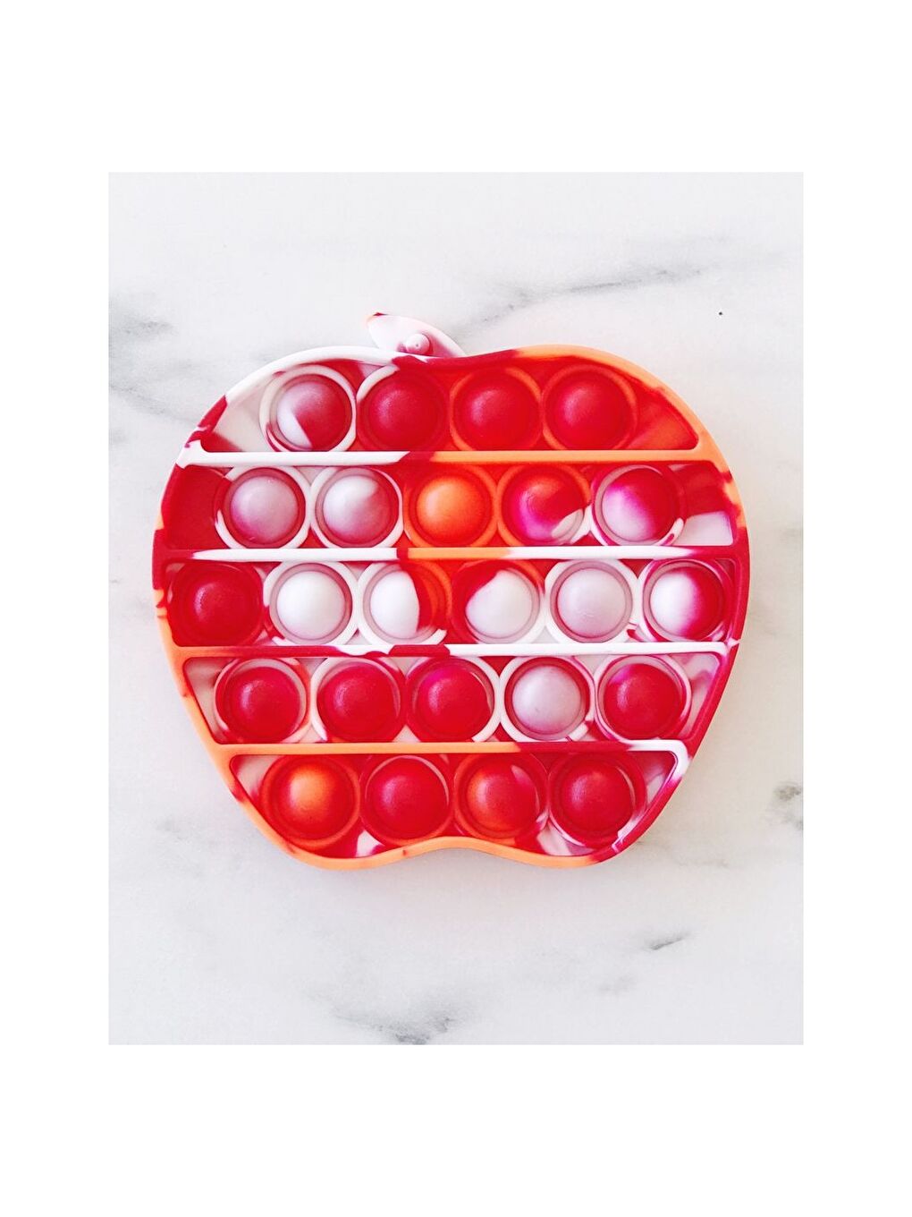 Elma Desenli Pop It Eğitici Oyuncak