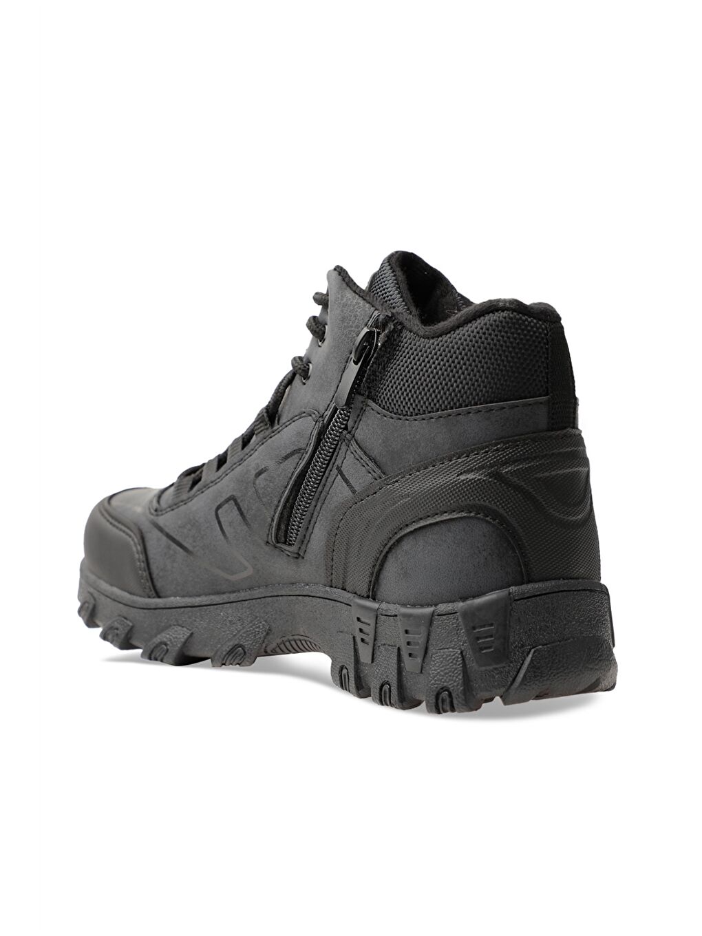 Gri Bağcıklı Kadın Trekking Bot-2