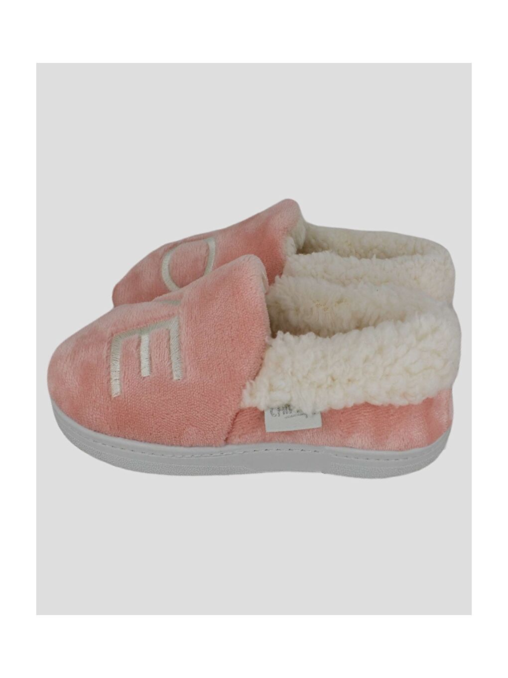 Pembe Nakışlı Kadın Ev Ayakkabısı-2