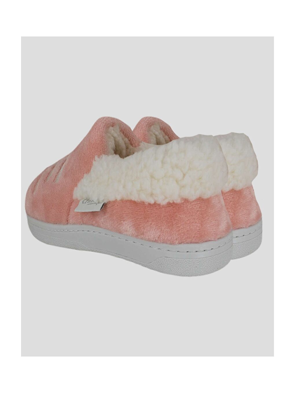 Pembe Nakışlı Kadın Ev Ayakkabısı-3