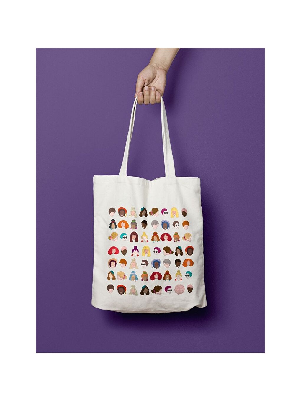 Karışık Baskılı Bez Çanta