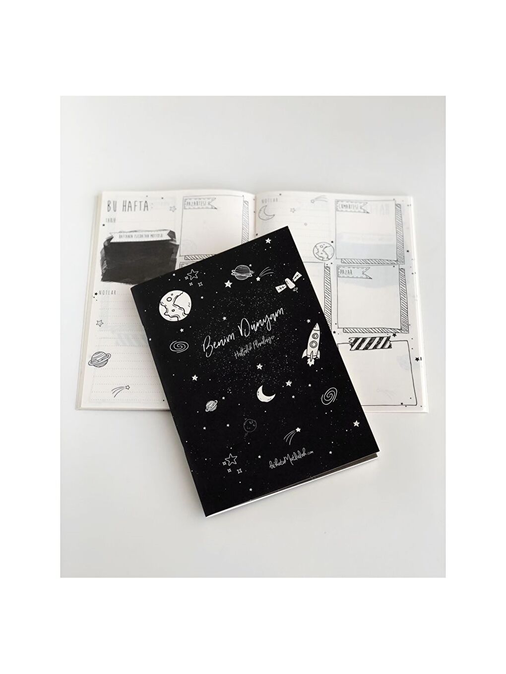 Galaksi Tema Baskılı Haftalık Planlayıcı